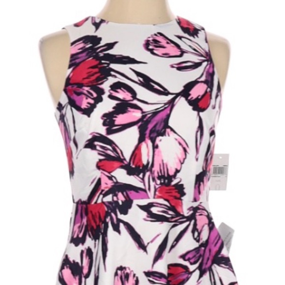 NWT Donna Morgan Floral Fit and Flare A-line Dress - Picture 3 of 14